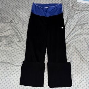 Champion Kids Black Leggings with Blue Waistband